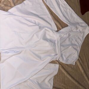 Elegant White Wrap Jumpsuit